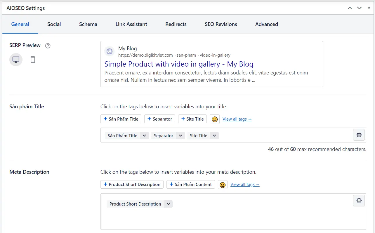 Cài đặt AIO SEO plugin tối ưu cho sản phẩm